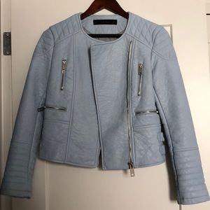 ZARA Women’s Basic Leather MOTO jacket